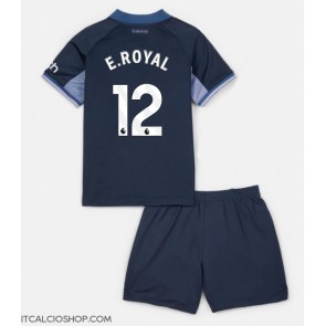 Tottenham Hotspur Emerson Royal #12 Seconda Maglia Bambino 2023-24 Manica Corta (+ Pantaloni corti)